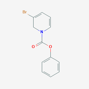 molecular formula C12H10BrNO2 B14336160 Phenyl 3-bromopyridine-1(2H)-carboxylate CAS No. 110619-11-9