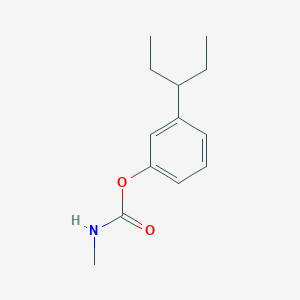 molecular formula C13H19NO2 B143362 M-(1-Ethylpropyl)phenyl methylcarbamate CAS No. 672-04-8