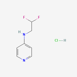 N-(2,2-difluoroethyl)pyridin-4-amine hydrochloride