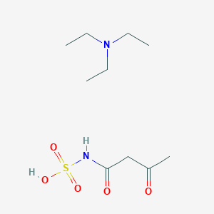 molecular formula C10H22N2O5S B14336213 N,N-diethylethanamine;3-oxobutanoylsulfamic acid CAS No. 99911-48-5