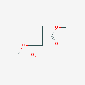 Methyl 3,3-dimethoxy-1-methyl-cyclobutanecarboxylate