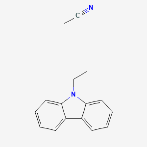 molecular formula C16H16N2 B14336262 Acetonitrile;9-ethylcarbazole CAS No. 104970-77-6
