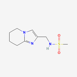 molecular formula C9H15N3O2S B1433628 N-{5H,6H,7H,8H-imidazo[1,2-a]pyridin-2-ylmethyl}methanesulfonamide CAS No. 1798724-79-4