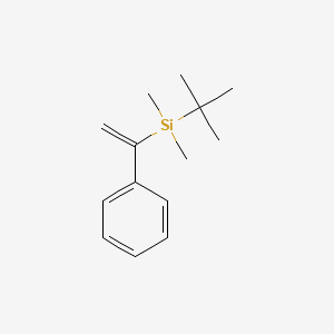molecular formula C14H22Si B14336292 tert-Butyl(dimethyl)(1-phenylethenyl)silane CAS No. 109681-42-7
