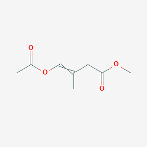 molecular formula C8H12O4 B14336312 Methyl 4-(acetyloxy)-3-methylbut-3-enoate CAS No. 95411-48-6