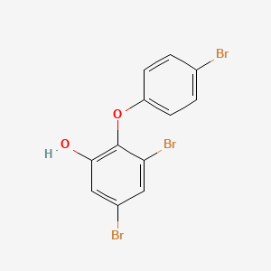 molecular formula C12H7Br3O2 B14336411 3,5-Dibromo-2-(4-bromophenoxy)phenol CAS No. 102740-05-6