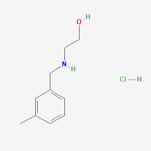 2-{[(3-Methylphenyl)methyl]amino}ethan-1-ol hydrochloride