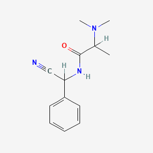 molecular formula C13H17N3O B14336477 N-(alpha-Cyanobenzyl)-2-(dimethylamino)propionamide CAS No. 100705-51-9