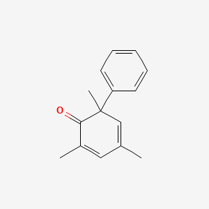molecular formula C15H16O B14336519 1,3,5-Trimethyl[1,1'-biphenyl]-2(1H)-one CAS No. 110784-44-6