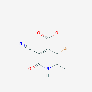 Methyl 5-bromo-3-cyano-6-methyl-2-oxo-1,2-dihydropyridine-4-carboxylate