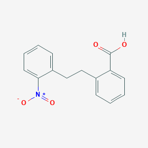 molecular formula C15H13NO4 B1433653 2-[2-(2-Nitrophenyl)ethyl]benzoic acid CAS No. 1803593-67-0