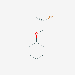 molecular formula C9H13BrO B14336563 Cyclohexene, 3-[(2-bromo-2-propenyl)oxy]- CAS No. 106202-75-9