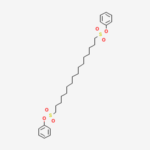 molecular formula C28H42O6S2 B14336595 Diphenyl hexadecane-1,16-disulfonate CAS No. 96203-98-4