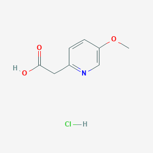 molecular formula C8H10ClNO3 B1433660 2-(5-Methoxypyridin-2-yl)acetic acid hydrochloride CAS No. 1798730-78-5