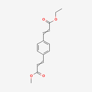 molecular formula C15H16O4 B14336605 Ethyl methyl 3,3'-(1,4-phenylene)di(prop-2-enoate) CAS No. 102801-00-3