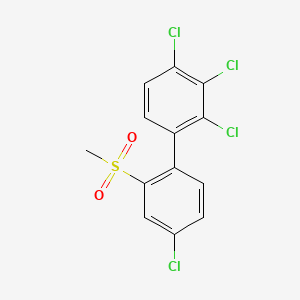molecular formula C13H8Cl4O2S B14336653 2,3,4,4'-Tetrachloro-2'-(methylsulfonyl)-1,1'-biphenyl CAS No. 104086-08-0