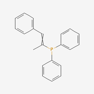 molecular formula C21H19P B14336665 Diphenyl(1-phenylprop-1-en-2-yl)phosphane CAS No. 107394-76-3