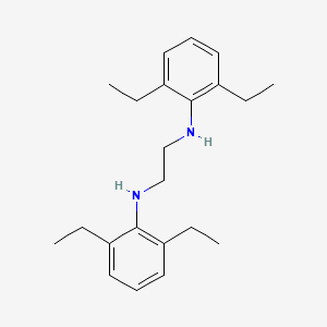 molecular formula C22H32N2 B14336671 N~1~,N~2~-Bis(2,6-diethylphenyl)ethane-1,2-diamine CAS No. 102550-15-2