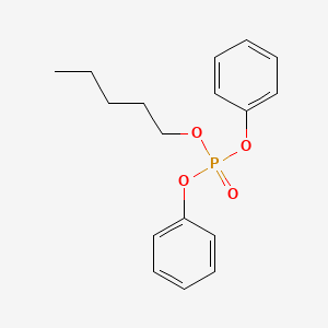 molecular formula C17H21O4P B14336675 Pentyl diphenyl phosphate CAS No. 105234-62-6
