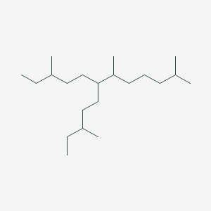 molecular formula C21H44 B14336676 2,6,10-Trimethyl-7-(3-methylpentyl)dodecane CAS No. 99317-09-6