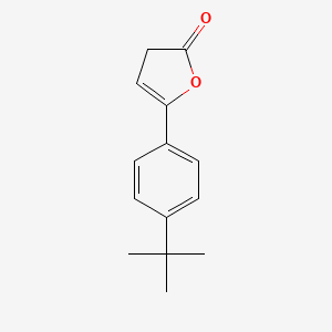 molecular formula C14H16O2 B14336708 5-(4-tert-Butylphenyl)furan-2(3H)-one CAS No. 106024-51-5