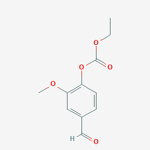 molecular formula C11H12O5 B14336778 Ethyl vanillyl carbonate CAS No. 97692-56-3