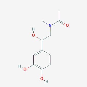 molecular formula C11H15NO4 B14336823 N-[2-(3,4-Dihydroxyphenyl)-2-hydroxyethyl]-N-methylacetamide CAS No. 103565-58-8