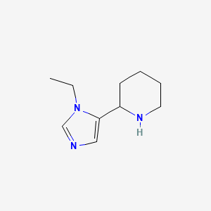 2-(1-ethyl-1H-imidazol-5-yl)piperidine