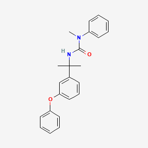 molecular formula C23H24N2O2 B14336864 N-Methyl-N'-[2-(3-phenoxyphenyl)propan-2-yl]-N-phenylurea CAS No. 105743-82-6
