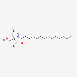 molecular formula C18H37NO4 B14336870 N-[1,3-dihydroxy-2-(hydroxymethyl)propan-2-yl]tetradecanamide CAS No. 108367-50-6