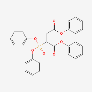 molecular formula C28H23O7P B14336883 Diphenyl 2-(diphenoxyphosphoryl)butanedioate CAS No. 95453-88-6