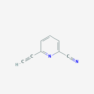 molecular formula C8H4N2 B1433690 6-Ethynylpicolinonitrile CAS No. 1211537-36-8