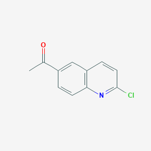molecular formula C11H8ClNO B1433696 1-(2-Chloroquinolin-6-yl)ethanone CAS No. 1253972-47-2