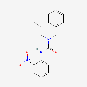 molecular formula C18H21N3O3 B14336973 N-Benzyl-N-butyl-N'-(2-nitrophenyl)urea CAS No. 107348-81-2