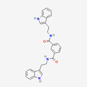 molecular formula C28H26N4O2 B14336978 N~1~,N~3~-Bis[2-(1H-indol-3-yl)ethyl]benzene-1,3-dicarboxamide CAS No. 96234-83-2