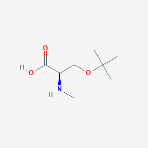 molecular formula C8H17NO3 B1433699 H-D-MeSer(tBu)-OH CAS No. 1704955-68-9