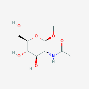 molecular formula C9H17NO6 B014337 Methyl 2-acetamido-2-deoxy-beta-D-glucopyranoside 