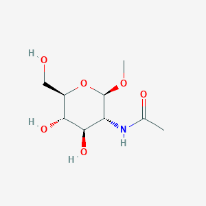 molecular formula C9H17NO6 B014337 Methyl 2-acetamido-2-deoxy-beta-D-glucopyranoside CAS No. 3946-01-8