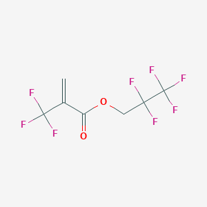 molecular formula C7H4F8O2 B14337017 2,2,3,3,3-Pentafluoropropyl 2-(trifluoromethyl)prop-2-enoate CAS No. 105935-33-9