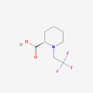 molecular formula C8H12F3NO2 B1433704 (S)-1-(2,2,2-Trifluoroethyl)piperidine-2-carboxylic acid CAS No. 1447943-80-7