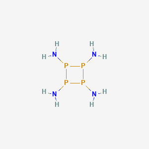 molecular formula H8N4P4 B14337076 Tetraphosphetane-1,2,3,4-tetramine CAS No. 104875-88-9