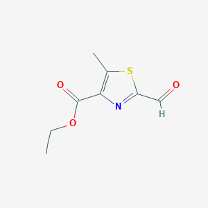 molecular formula C8H9NO3S B1433714 Ethyl 2-formyl-5-methylthiazole-4-carboxylate CAS No. 1282549-65-8