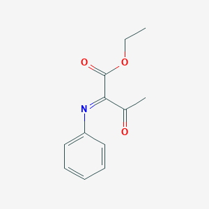 molecular formula C12H13NO3 B14337174 Ethyl (2E)-3-oxo-2-(phenylimino)butanoate CAS No. 97985-76-7