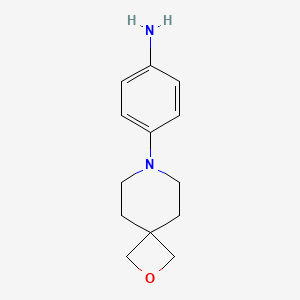 molecular formula C13H18N2O B1433719 4-(2-Oxa-7-azaspiro[3.5]nonan-7-yl)aniline CAS No. 1416370-13-2