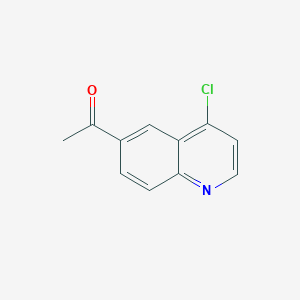 molecular formula C11H8ClNO B1433722 1-(4-氯喹啉-6-基)乙酮 CAS No. 859962-03-1