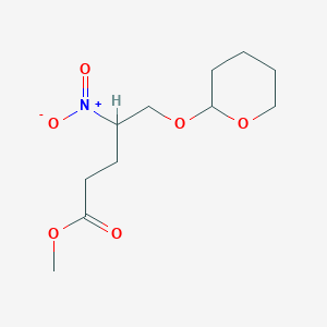 molecular formula C11H19NO6 B14337222 Methyl 4-nitro-5-[(oxan-2-yl)oxy]pentanoate CAS No. 109178-43-0