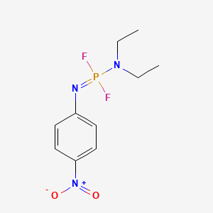 molecular formula C10H14F2N3O2P B14337236 N,N-Diethyl-N'-(4-nitrophenyl)phosphoramidimidic difluoride CAS No. 109659-44-1