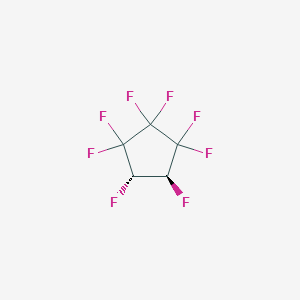 molecular formula C5H2F8 B1433724 trans-1H,2H-Octafluorocyclopentane CAS No. 158389-18-5