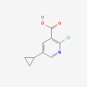 B1433725 2-Chloro-5-cyclopropylnicotinic acid CAS No. 1035690-32-4