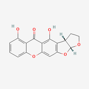 molecular formula C17H12O6 B14337345 Dihydrosterigmatin CAS No. 101489-26-3